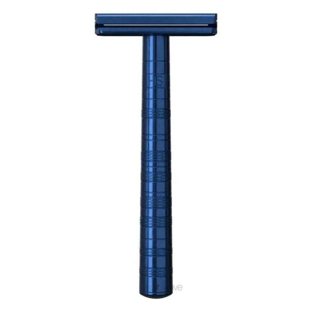 HENSON SHAVING AL13-M DE SAFETY RAZOR - STEEL BLUE