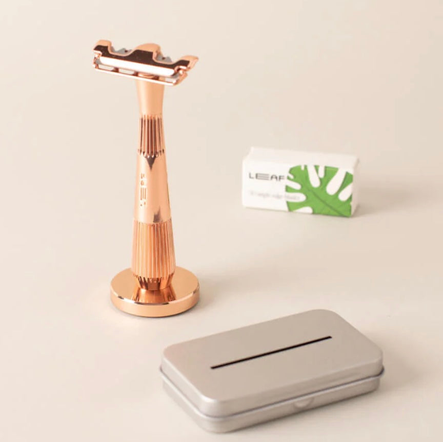 The Leaf Twig Thorn Razor Kit, Rose Gold