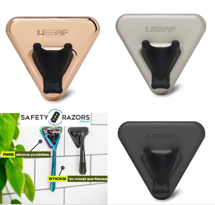 The Leaf Razor Shower Holder Stand