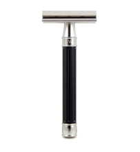 Load image into Gallery viewer, Edwin Jagger 3ONE6 Stainless Steel Black DE Safety Razor
