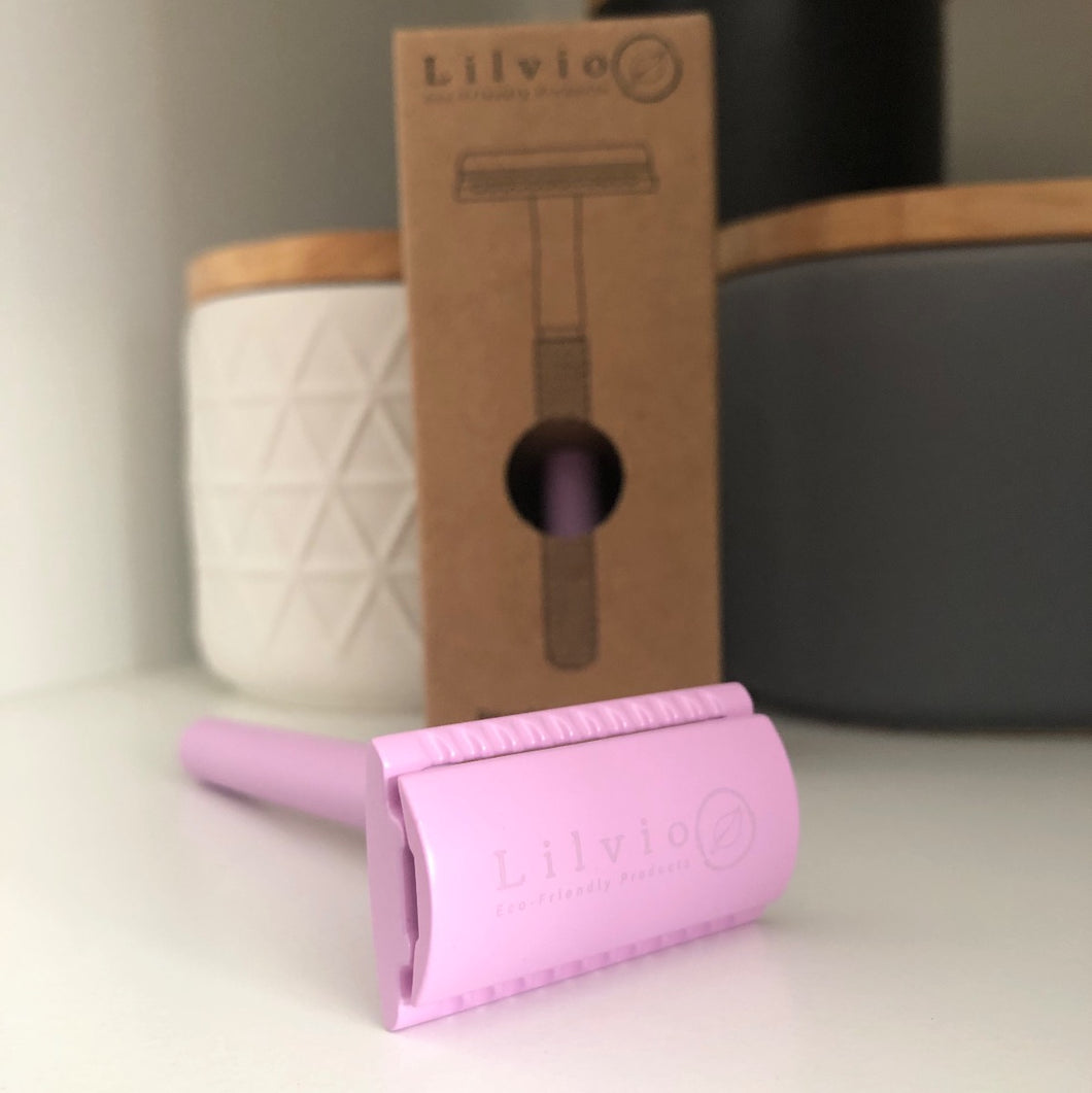 Lilvio Reusable Safety Razor, Choose From 10 Colours