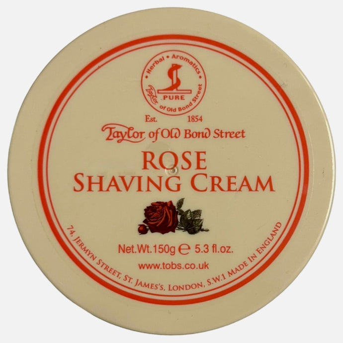 Taylor of Old Bond Street Rose Shaving Cream 150g Bowl