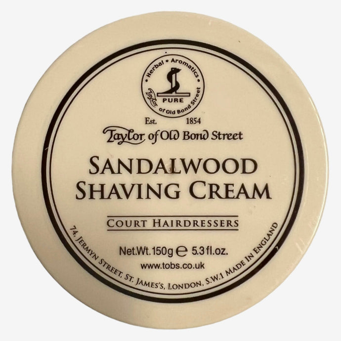 Taylor of Old Bond Street Sandalwood Shaving Cream Bowl, 150g