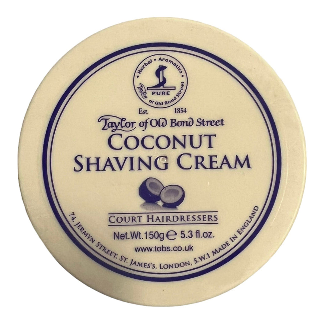 Taylor Of Old Bond Street, Coconut Shaving Cream Bowl 150g. 