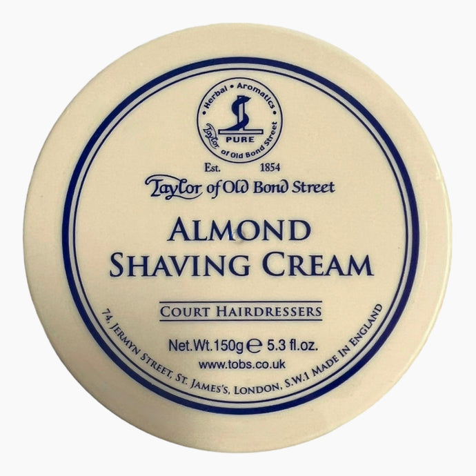 Taylor of Old Bond Street Almond Shaving Cream - 150g Bowl